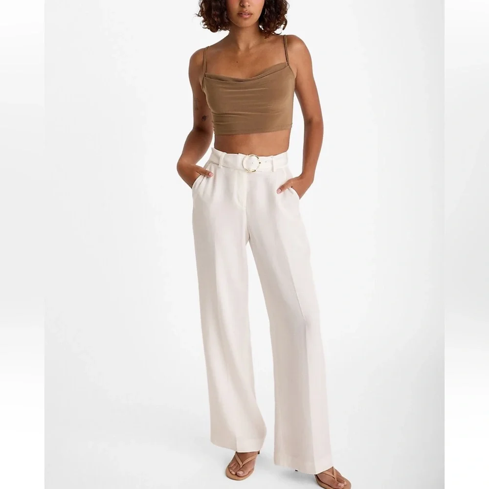 Cowl Neck Cropped Cami - Picture 3 of 6